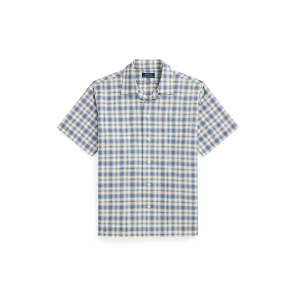 Classic Fit Plaid Oxford Camp Workshirt