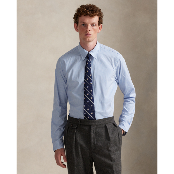 未使用ラルフローレン ストライプド コットン ポプリン シャツ サイズ 160 ストライプド コットン ポプリン シャツ | POLO RALPH LAUREN