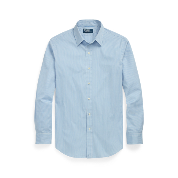 Classic Fit Striped Poplin Shirt