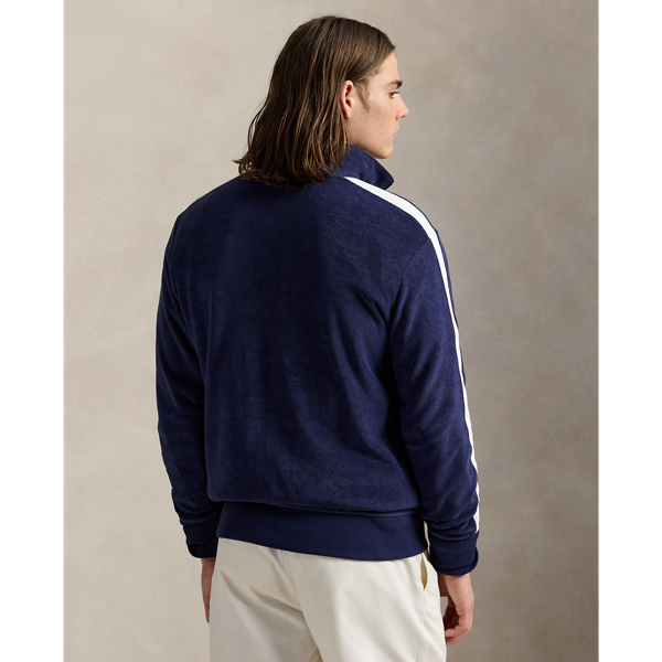 Embroidered Terry Track Jacket