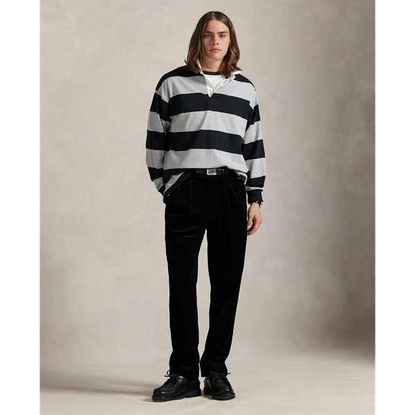 ビッグ フィット ストライプド ジャージー ラグビー シャツ | ラルフ