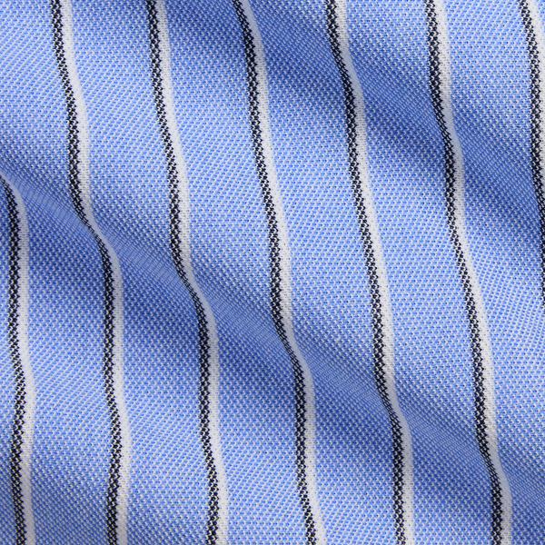 Striped Knit Oxford Shirt