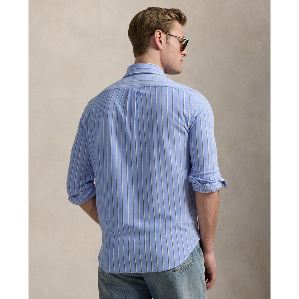 Striped Knit Oxford Shirt