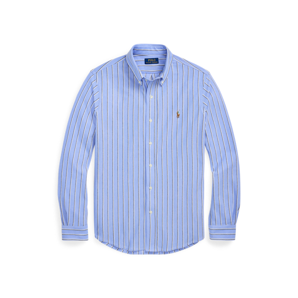 Striped Knit Oxford Shirt