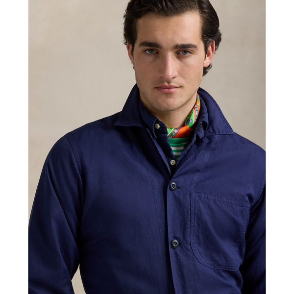 Linen-Cotton Overshirt