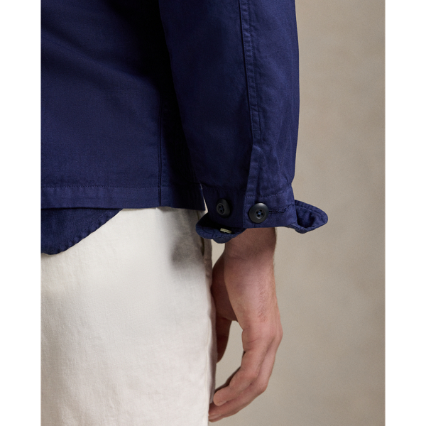 Linen-Cotton Overshirt