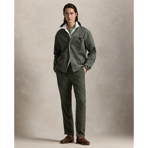 Linen-Cotton Overshirt