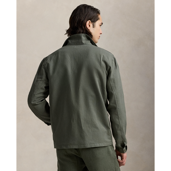 Linen-Cotton Overshirt