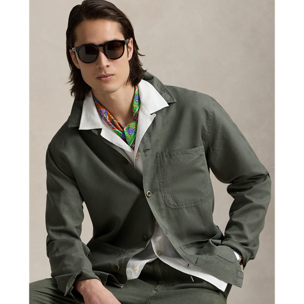 Linen-Cotton Overshirt