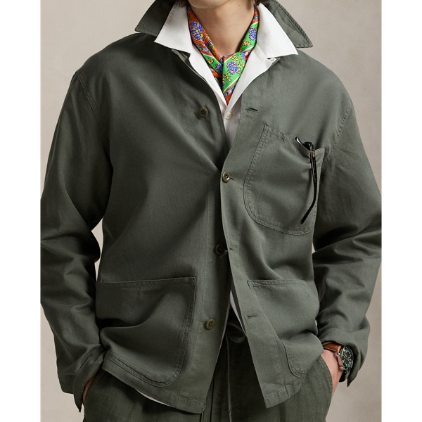 Linen-Cotton Overshirt