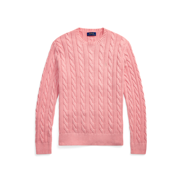 スウェット・トレーナー RALPH LAUREN Cable-Knit Mineral-Dyed Cotton Jumper Olive Gre RALPH LAUREN Cable-Knit Mineral-Dyed Cotton Jumper Olive