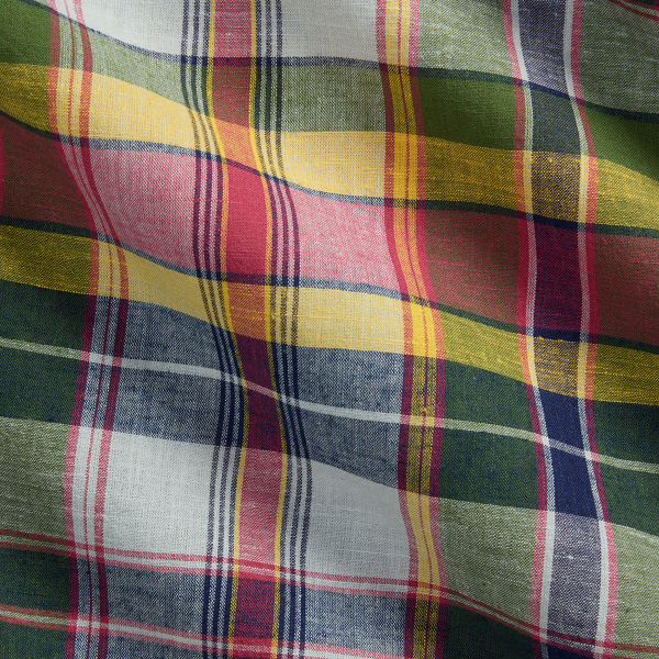 Classic Fit Indigo Madras Shirt