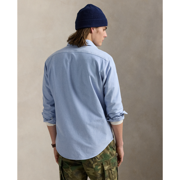 Blue Classic Fit Oxford Workshirt Polo Ralph Lauren 5