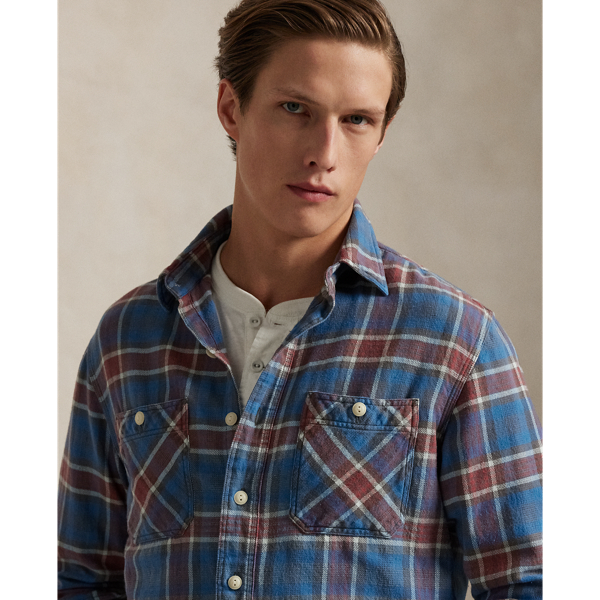 【RRL Ralph Lauren】チェック柄 ワークシャツ [着回し力抜群★] RRL Ralph Lauren】チェック柄 ワークシャツ [着回し力抜群