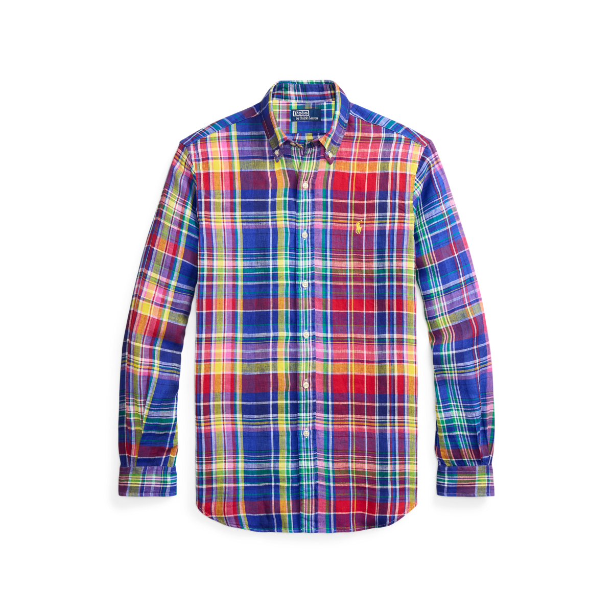 RALPH LAUREN　ラルフローレン　リネンシャツ　オープンカラー　チェック POLO RALPH LAUREN - 90s ポロラルフローレン BONNARD オープン