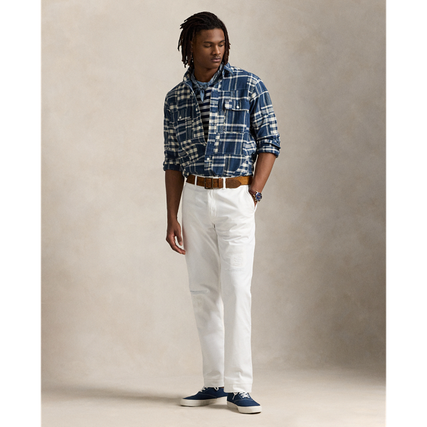 極美品】POLO RALPH LAUREN パッチワーク コットン シャツ現行