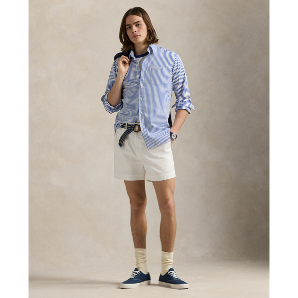 Classic Fit Repaired Poplin Shirt