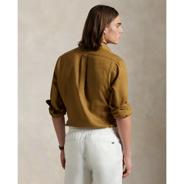 極美品！！Ralph Lauren 定番リネンシャツ 着用2回！クリーニング済 クラシック フィット リネン シャツ