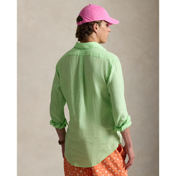 Polo Ralph Lauren 폴로 남성 클래식핏 리넨 셔츠 크루즈 라임 5