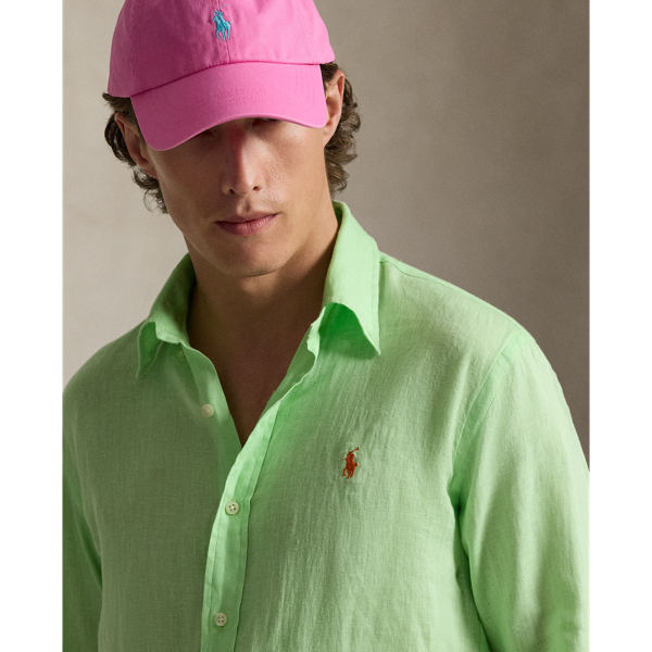 Polo Ralph Lauren 폴로 남성 클래식핏 리넨 셔츠 크루즈 라임 6