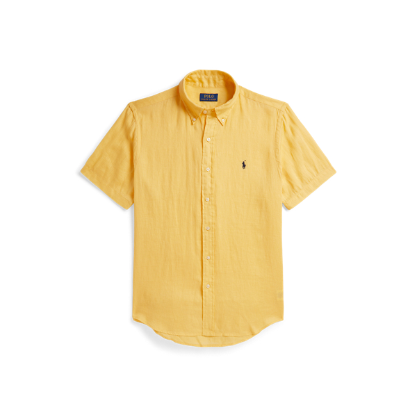 Polo Ralph Lauren クラシック フィット リネン シャツ コーン イエロー 1