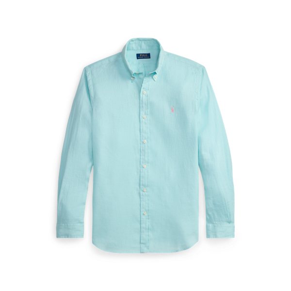 Camisa de lino Custom Fit Polo Ralph Lauren en Agua nueva 2