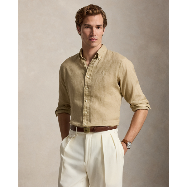 Camisa de lino Custom Fit