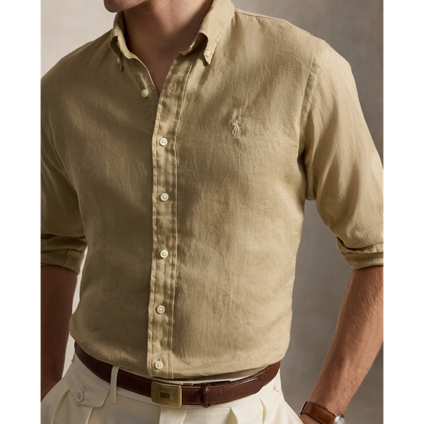 Camisa de lino Custom Fit
