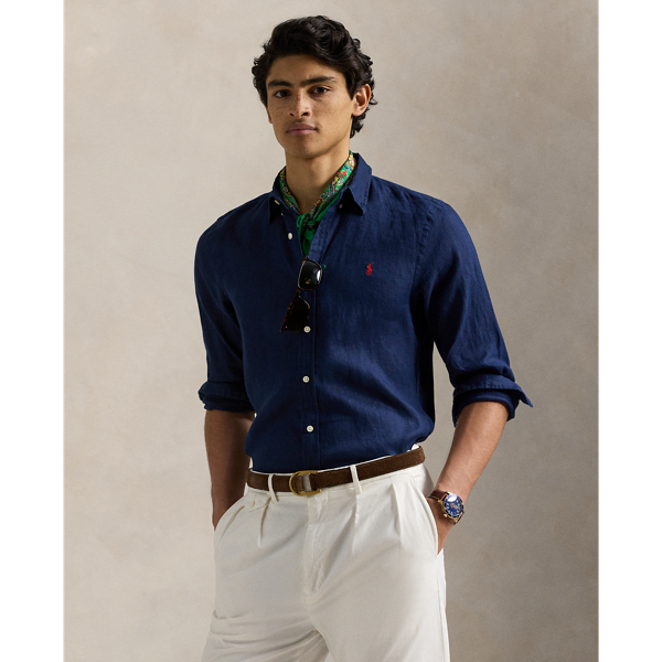 Newport Navy Slim-Fit Leinenhemd Polo Ralph Lauren 1