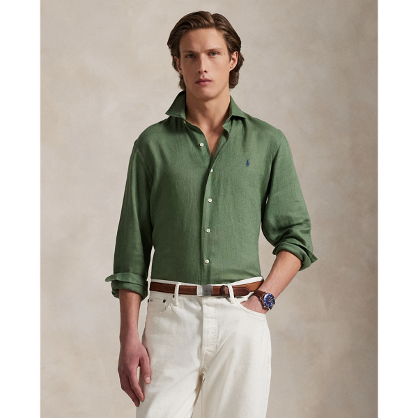 Fatigue Slim-Fit Leinenhemd Polo Ralph Lauren 1