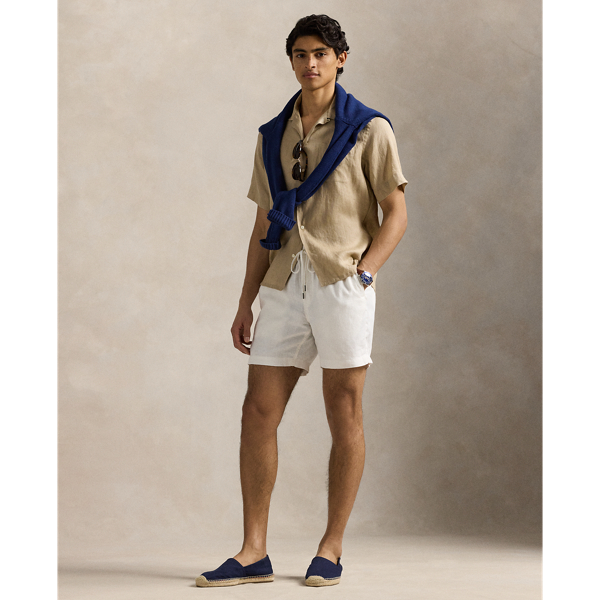 Ralph Lauren クラシック フィット リネン コットン キャンプ クラシック フィット リネン キャンプ シャツ | ラルフ ローレン