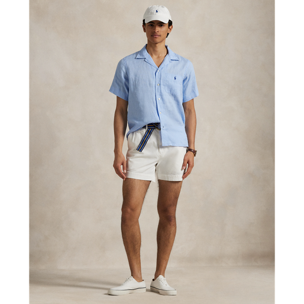 Classic Fit Linen Camp Shirt