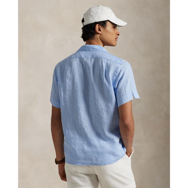 Classic Fit Linen Camp Shirt