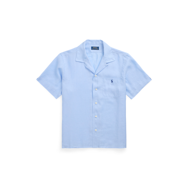 Classic Fit Linen Camp Shirt