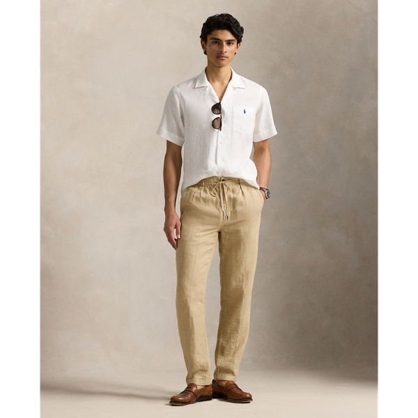 Classic Fit Linen Camp Shirt