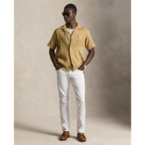 Мужские рубашки Ralph Lauren Classic Fit Linen Camp Shirt