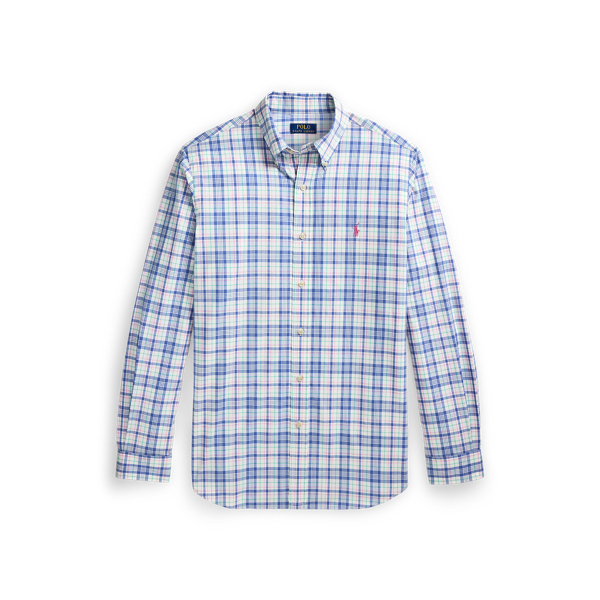 Classic Fit Checked Stretch Poplin Shirt Polo Ralph Lauren 1