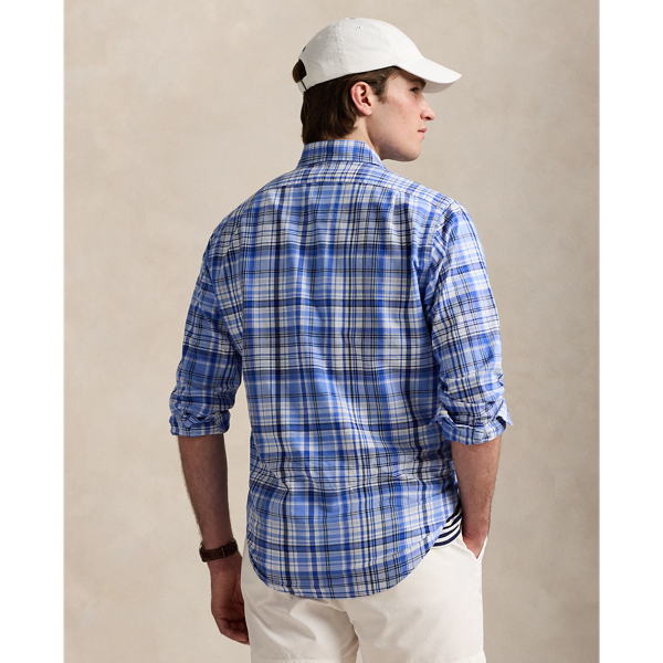 Classic Fit Plaid Oxford Shirt