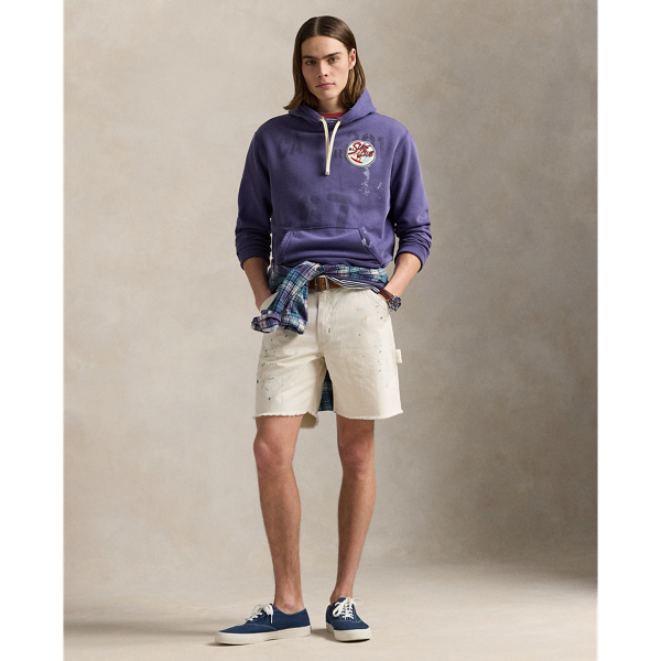 お洒落ヴィンテージ【POLO RALPH LAUREN】グラフィック フーディ ヴィンテージ フィット フリース グラフィック フーディ