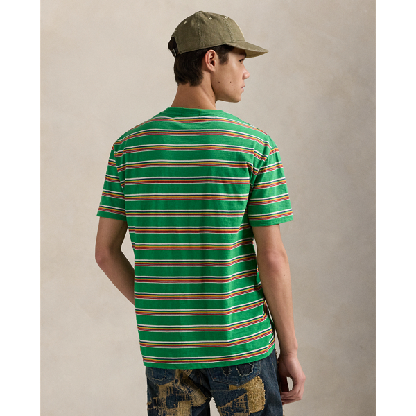 Stem Multi Classic Fit Striped Gauze Jersey T-Shirt Polo Ralph Lauren 5