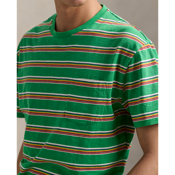 Stem Multi Classic Fit Striped Gauze Jersey T-Shirt Polo Ralph Lauren 6