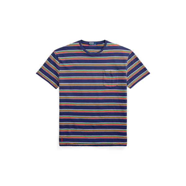 Classic Fit Striped Gauze Jersey T-Shirt