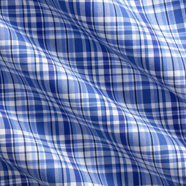 Classic Fit Plaid Stretch Poplin Shirt 