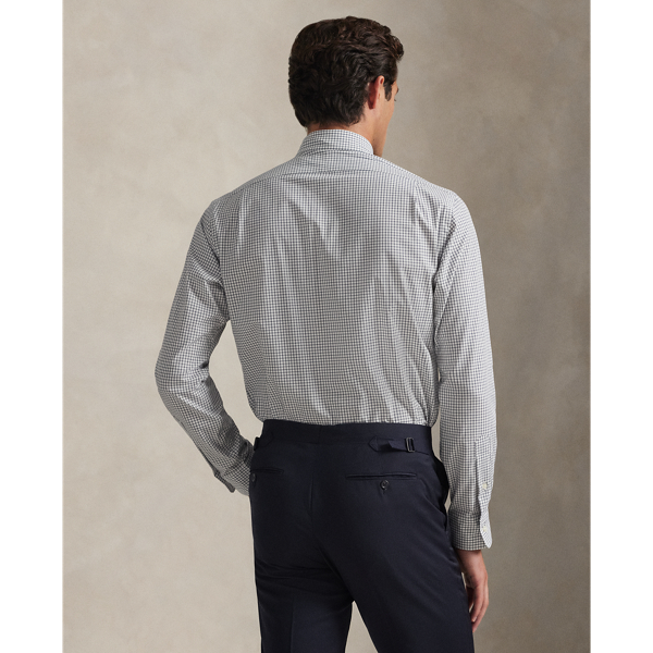 White New Classic Classic Fit Plaid Stretch Poplin Shirt Polo Ralph Lauren 5