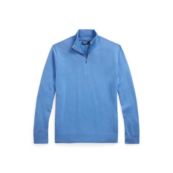 Cotton Quarter-Zip Sweater