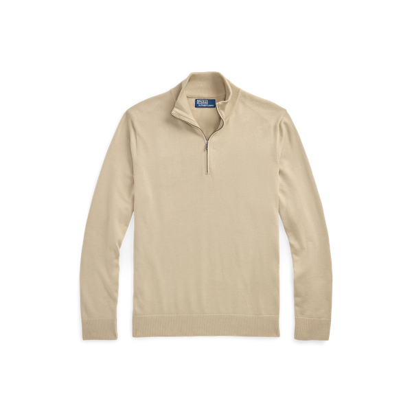 Cotton Quarter-Zip Sweater