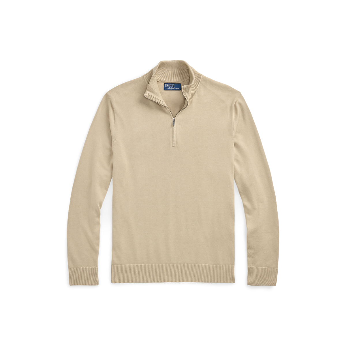 Cotton Quarter-Zip Sweater