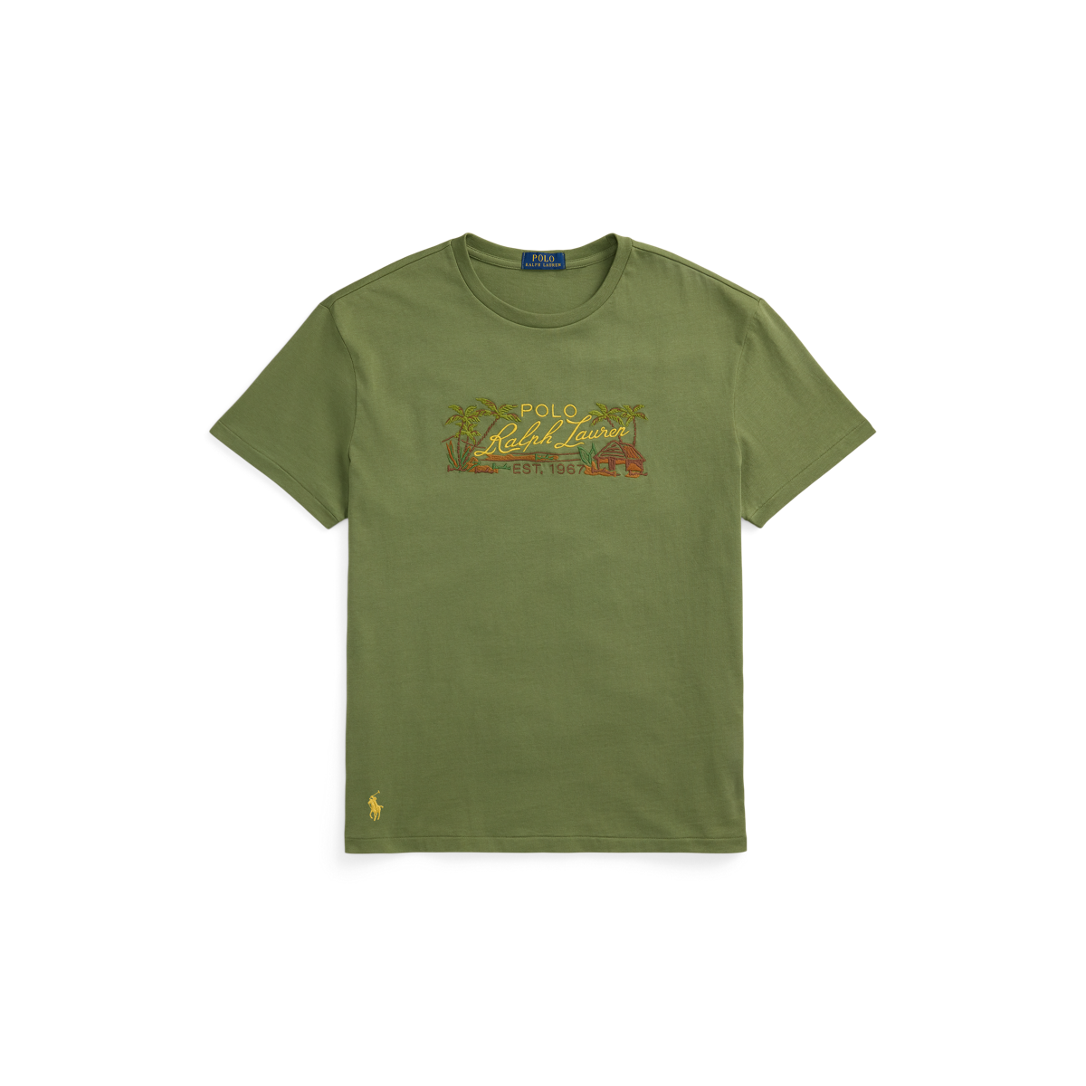 クラシック フィット エンブロイダリー ジャージー Tシャツ