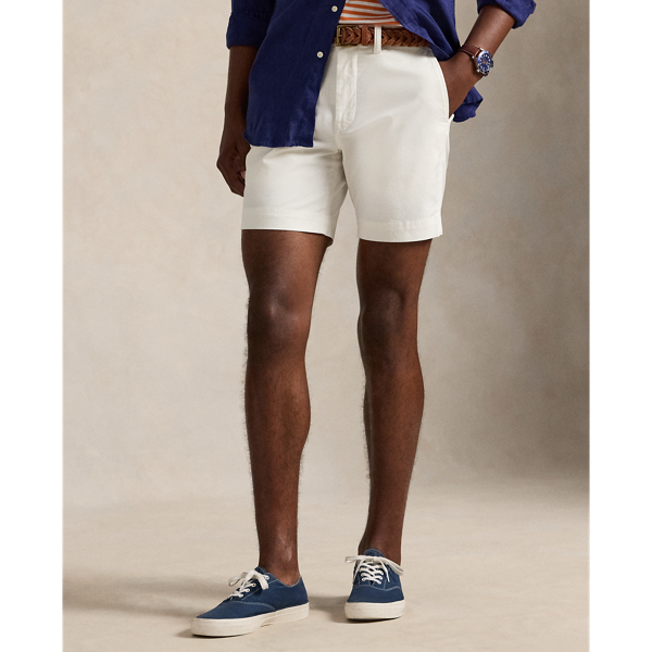 White 7-Inch Bedford Classic Fit Chino Short Polo Ralph Lauren 4
