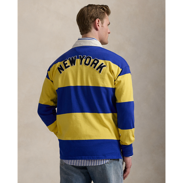 Cruise Royal/Signal Yellow Polo Ralph Lauren Yankees Rugby Shirt Polo Ralph Lauren 5